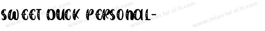 SWEET DUCK Personal字体转换